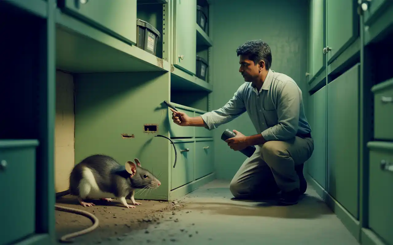 Property area for rodent pest control